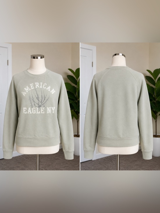 American Eagle Outfitters Tops - American Eagle NY Graphic Crewneck Sweatshirt – Women’s Size Small